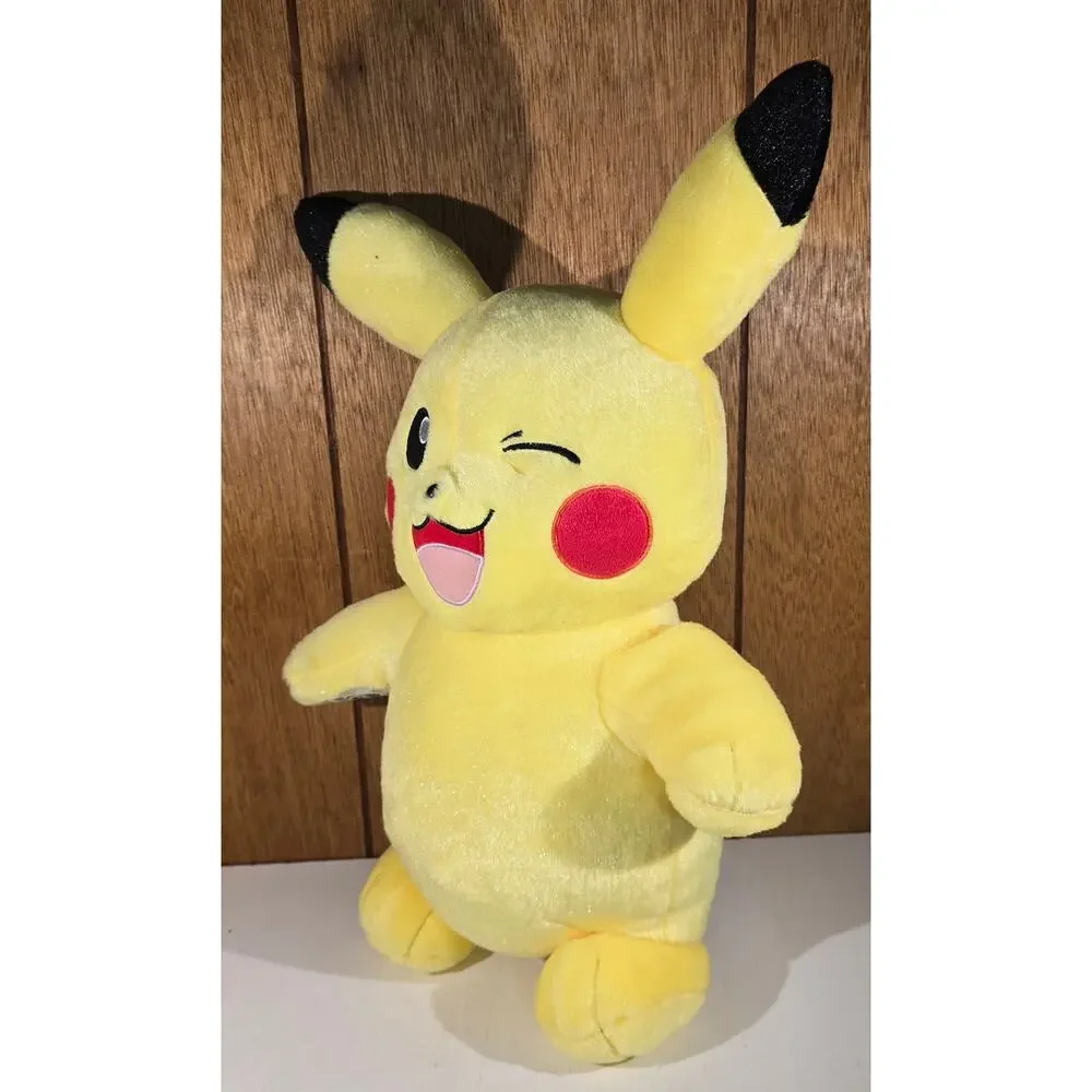 Build-A-Bear Pokemon Pikachu Plush Winking 25th Celebration Yellow BAB